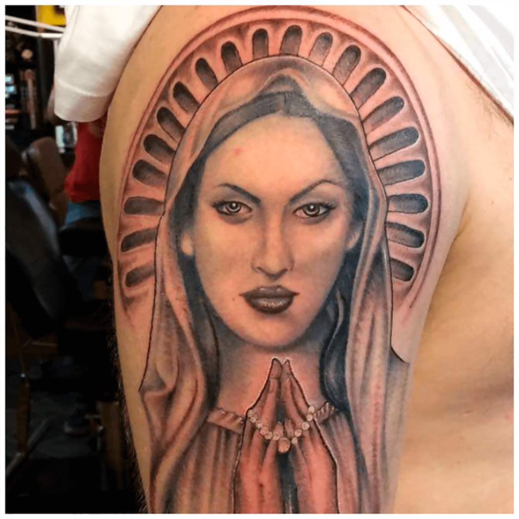 Virgin Mary Tattoo
